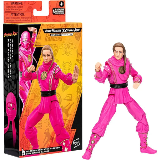 Power Rangers x Cobra Kai - Pink Mantis Ranger Outfit Morphed Samantha Larusso (6") - Hasbro - Lightning Collection Series