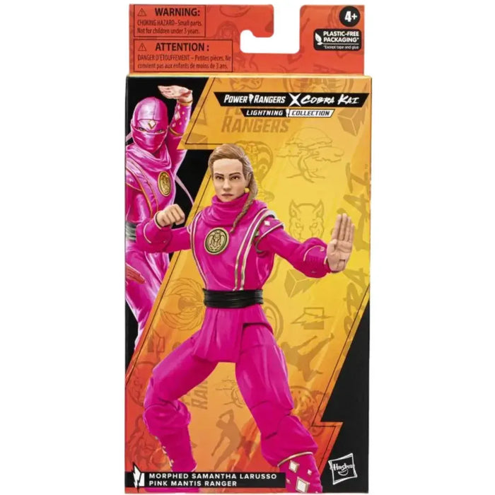 Power Rangers x Cobra Kai - Pink Mantis Ranger Outfit Morphed Samantha Larusso (6") - Hasbro - Lightning Collection Series