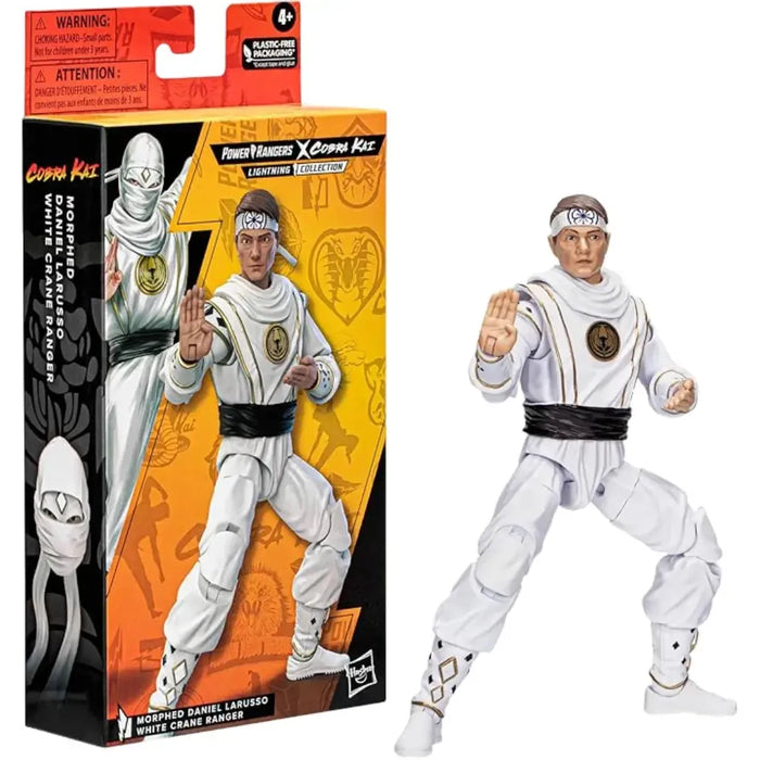 Power Rangers x Cobra Kai - White Crane Ranger Outfit Morphed Daniel Larusso (6") - Hasbro - Lightning Collection Series