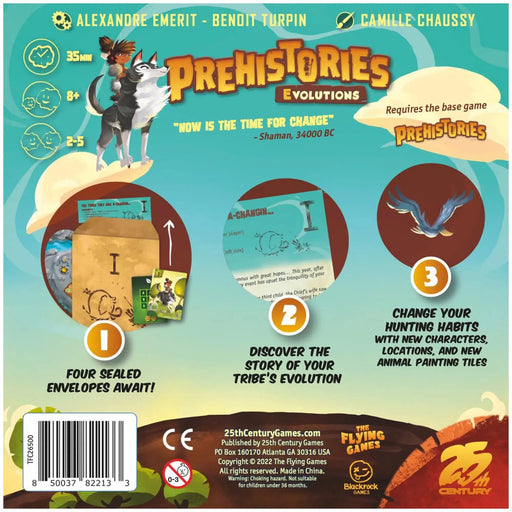 Prehistories: Evolutions - Board Game Expansion - 25th Century Games