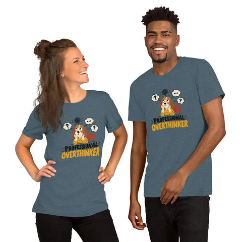 Professional Overthinker T-Shirt - Funny Anxious Dog Graphic Tee - Image 12