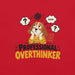Professional Overthinker T-Shirt - Funny Anxious Dog Graphic Tee