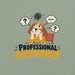Professional Overthinker T-Shirt - Funny Anxious Dog Graphic Tee