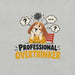 Professional Overthinker T-Shirt - Funny Anxious Dog Graphic Tee
