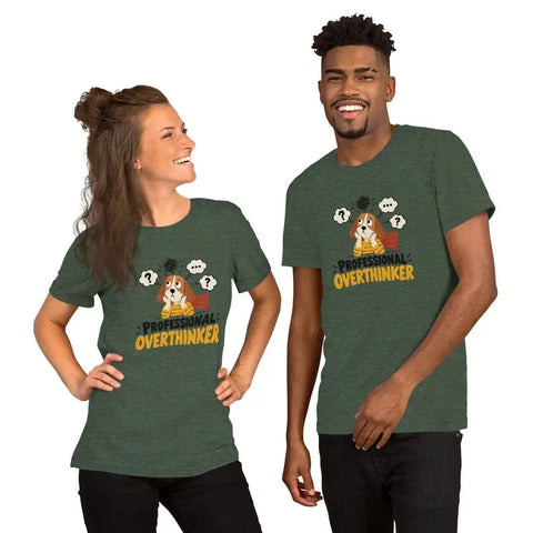 Professional Overthinker T-Shirt - Funny Anxious Dog Graphic Tee - Image 8
