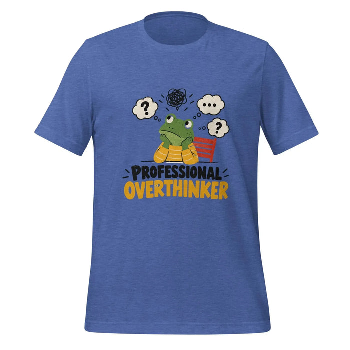 Professional Overthinker T-Shirt - Funny Frog Mental Health Graphic Tee