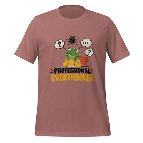 Professional Overthinker T-Shirt - Funny Frog Mental Health Graphic Tee - Image 17