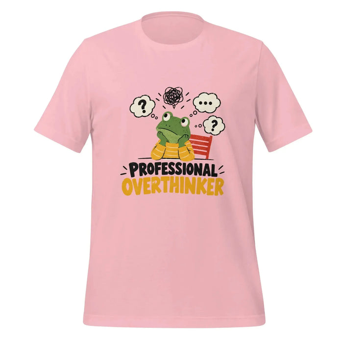 Professional Overthinker T-Shirt - Funny Frog Mental Health Graphic Tee