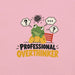 Professional Overthinker T-Shirt - Funny Frog Mental Health Graphic Tee