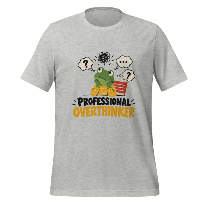 Professional Overthinker T-Shirt - Funny Frog Mental Health Graphic Tee