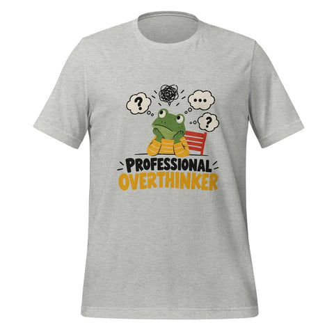 Professional Overthinker T-Shirt - Funny Frog Mental Health Graphic Tee - Image 37