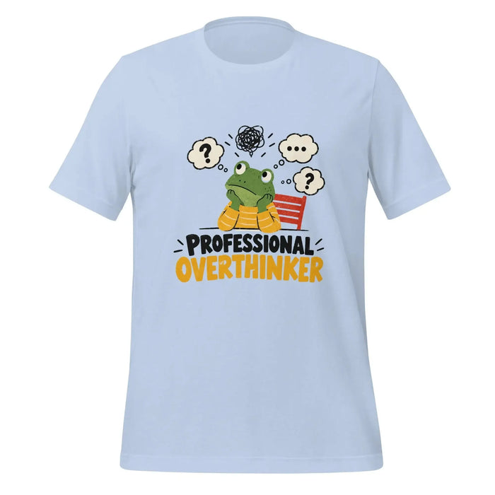Professional Overthinker T-Shirt - Funny Frog Mental Health Graphic Tee
