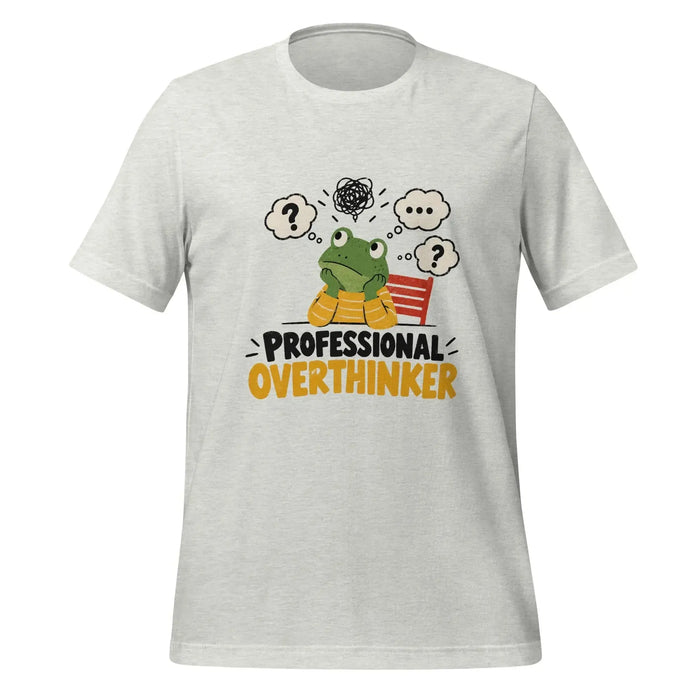 Professional Overthinker T-Shirt - Funny Frog Mental Health Graphic Tee