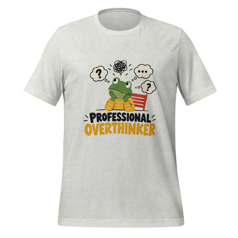Professional Overthinker T-Shirt - Funny Frog Mental Health Graphic Tee - Image 45