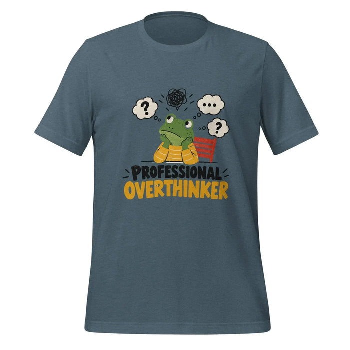 Professional Overthinker T-Shirt - Funny Frog Mental Health Graphic Tee
