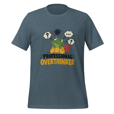 Professional Overthinker T-Shirt - Funny Frog Mental Health Graphic Tee - Image 9