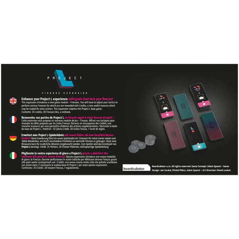 Project L: Finesse Expansion - Board Game Expansion - Boardcubator
