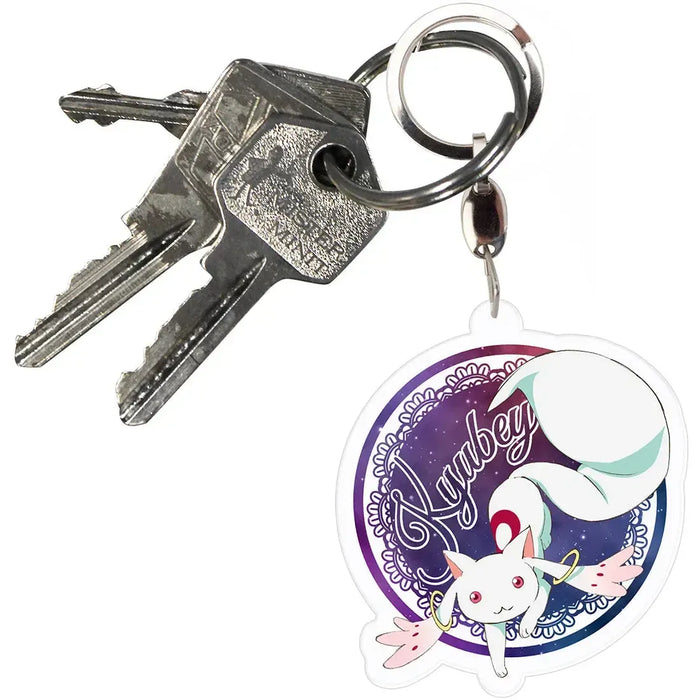 Puella Magi Madoka Magica - Kyubey Keychain (2", Acrylic) - ABYstyle