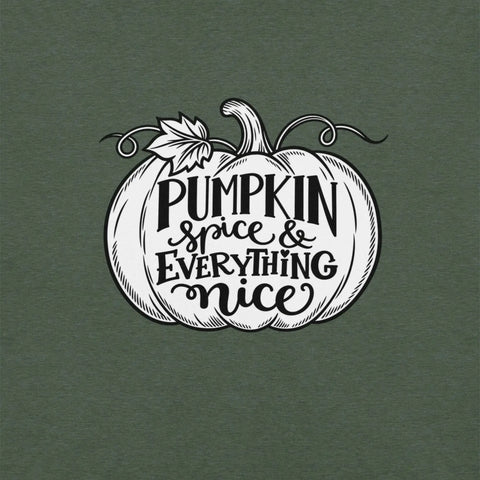 Pumpkin Spice & Everything Nice T-Shirt - Fall Pumpkin Graphic Tee - Image 10