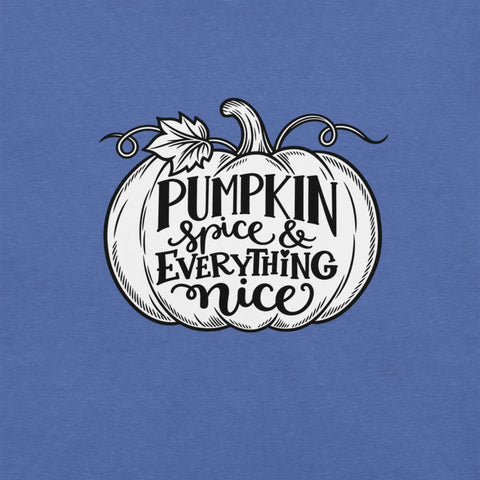 Pumpkin Spice & Everything Nice T-Shirt - Fall Pumpkin Graphic Tee - Image 18