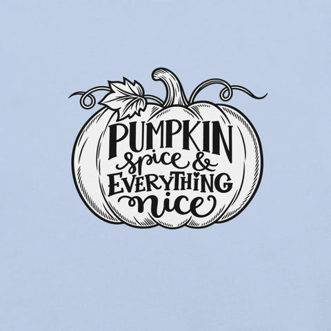 Pumpkin Spice & Everything Nice T-Shirt - Fall Pumpkin Graphic Tee - Image 38