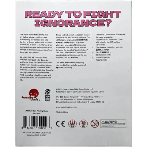 QUEERZ! - Cooperative Fantasy Tabletop Role-Playing Game for Family (2-4 Players, Ages 12+) - Japanime Games