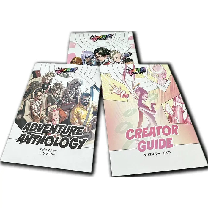QUEERZ! - Cooperative Fantasy Tabletop Role-Playing Game for Family (2-4 Players, Ages 12+) - Japanime Games
