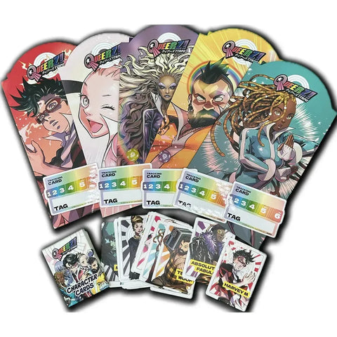 QUEERZ! - Cooperative Fantasy Tabletop Role-Playing Game for Family (2-4 Players, Ages 12+) - Japanime Games