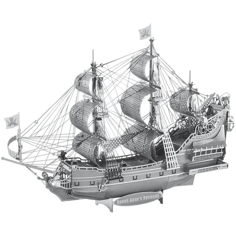 Queen Anne's Revenge Pirate Ship 3D Figure Model Kit (Steel, Moderate Difficulty) - Fascinations - Metal Earth Premium Series - (2023) - Image 2