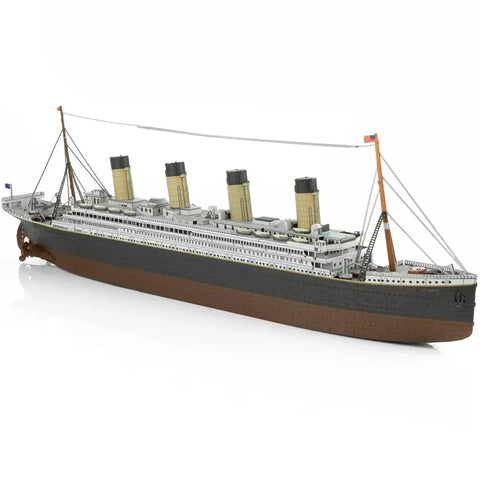 RMS Titanic Ship Figure Model Kit (1:928 Scale, Steel, Moderate Difficulty) - Fascinations - Metal Earth Premium Series