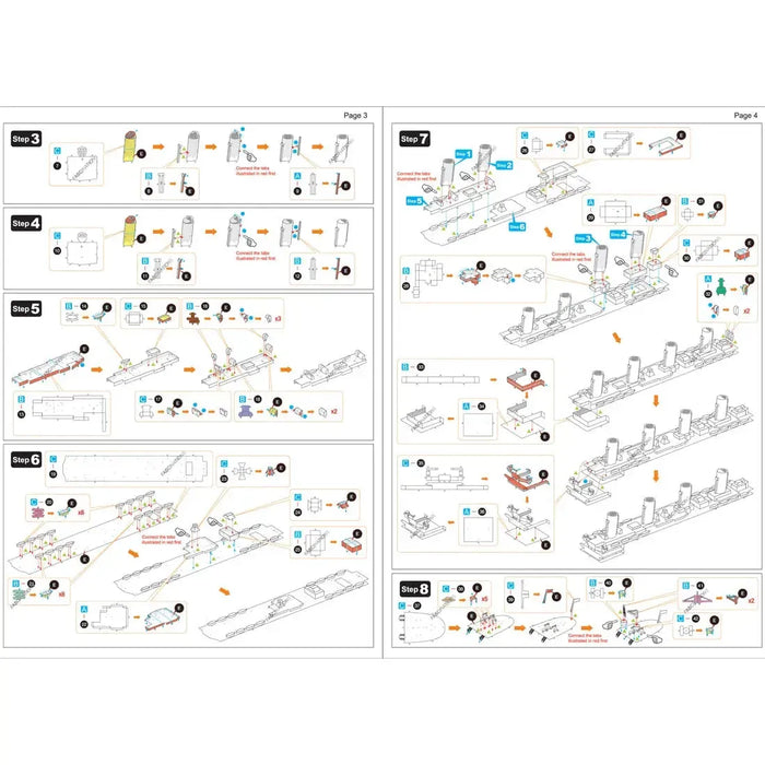 RMS Titanic Ship Figure Model Kit (1:928 Scale, Steel, Moderate Difficulty) - Fascinations - Metal Earth Premium Series