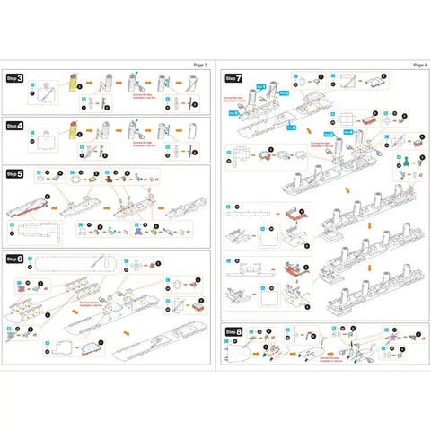 RMS Titanic Ship Figure Model Kit (1:928 Scale, Steel, Moderate Difficulty) - Fascinations - Metal Earth Premium Series