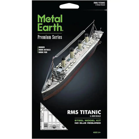 RMS Titanic Ship Figure Model Kit (1:928 Scale, Steel, Moderate Difficulty) - Fascinations - Metal Earth Premium Series