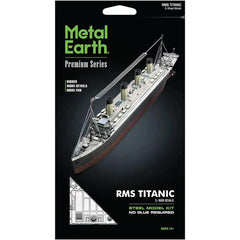 RMS Titanic Ship Figure Model Kit (1:928 Scale, Steel, Moderate Difficulty) - Fascinations - Metal Earth Premium Series