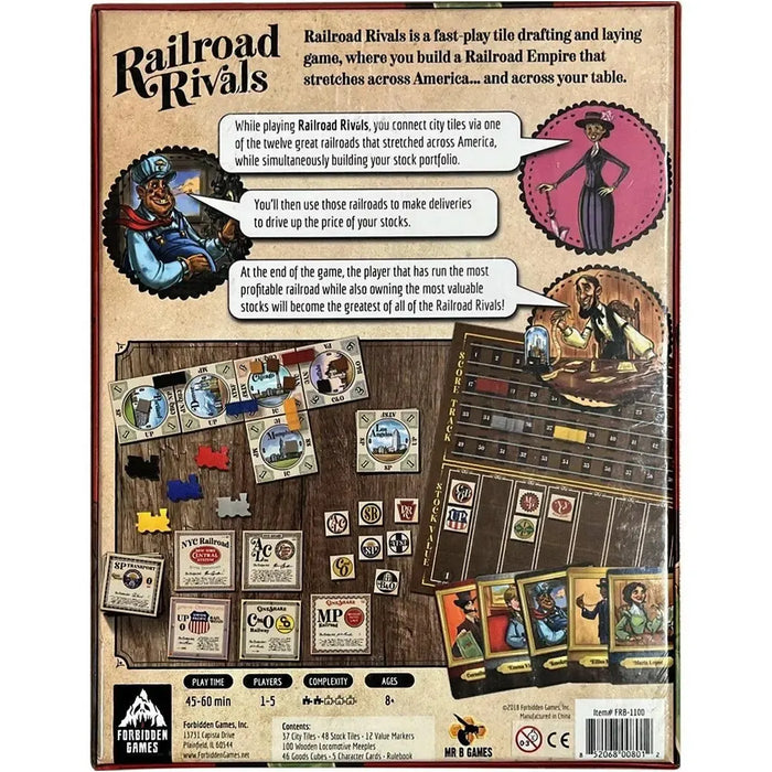 Railroad Rivals Railroad Rivals: Board Game - Univ. Games (Age 8+ 1-5 Plyrs) — Poggers