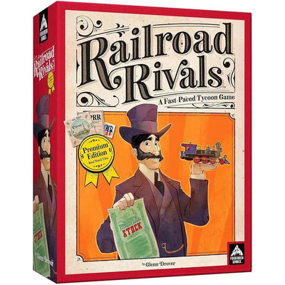 Railroad Rivals - Tile Placement Civilization Board Game for Family and Adults (1-5 Players, Age 8+) - University Games