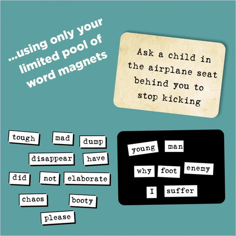 Ransom Notes: The Ridiculous Word Magnet Game - Party Humor Board Game for Adults (3-6 Players, Ages 17+) - Charty Party LLC - Image 4