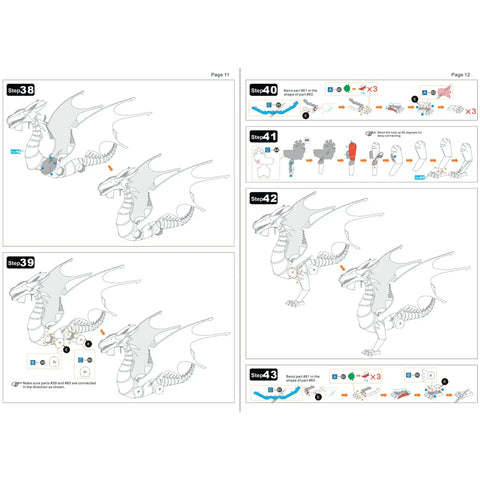 Red Dragon Figure Model Kit (Steel, Hard Difficulty) - Fascinations - Metal Earth Premium Series - (2023) - Image 12
