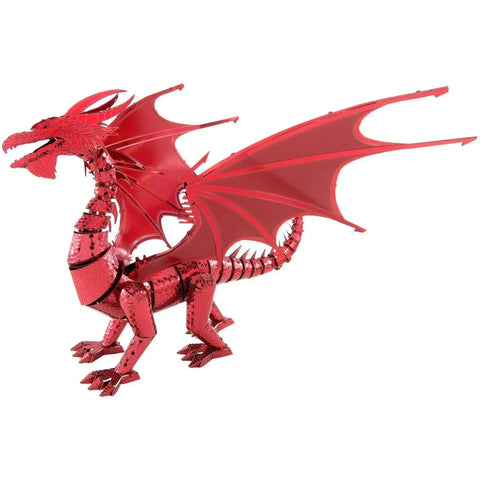 Red Dragon Figure Model Kit (Steel, Hard Difficulty) - Fascinations - Metal Earth Premium Series - (2023) - Image 2