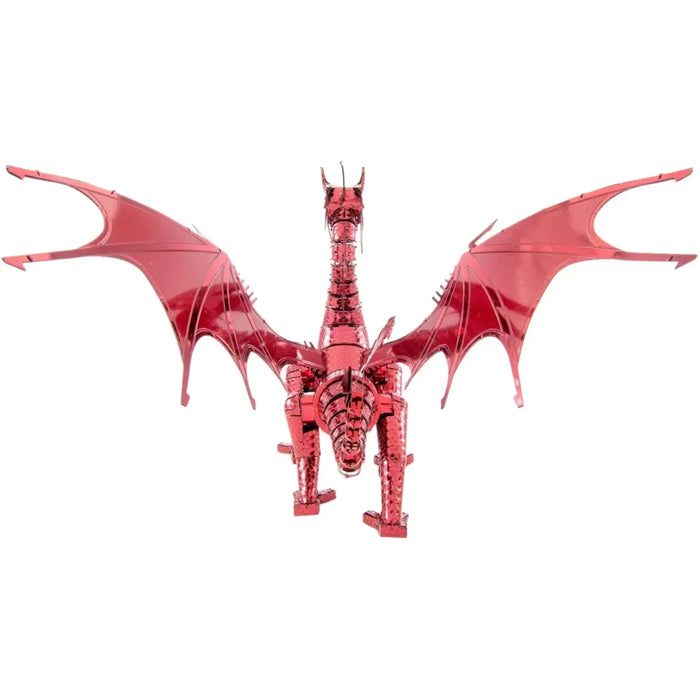 Red Dragon Figure Model Kit (Steel, Hard Difficulty) - Fascinations - Metal Earth Premium Series - (2023)