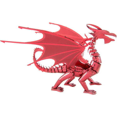 Red Dragon Figure Model Kit (Steel, Hard Difficulty) - Fascinations - Metal Earth Premium Series - (2023) - Image 6
