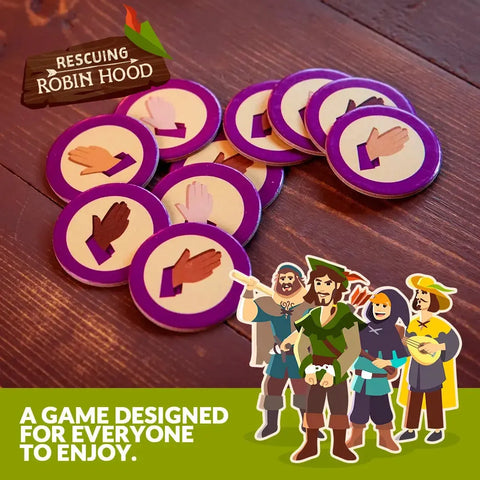 Rescuing Robin Hood - Cooperative Fantasy Board Game for Family, Adults & Children (1-5 Players, Ages 10+)