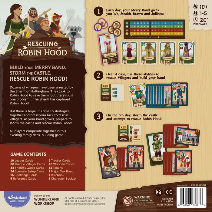 Rescuing Robin Hood - Cooperative Fantasy Board Game for Family, Adults & Children (1-5 Players, ...
