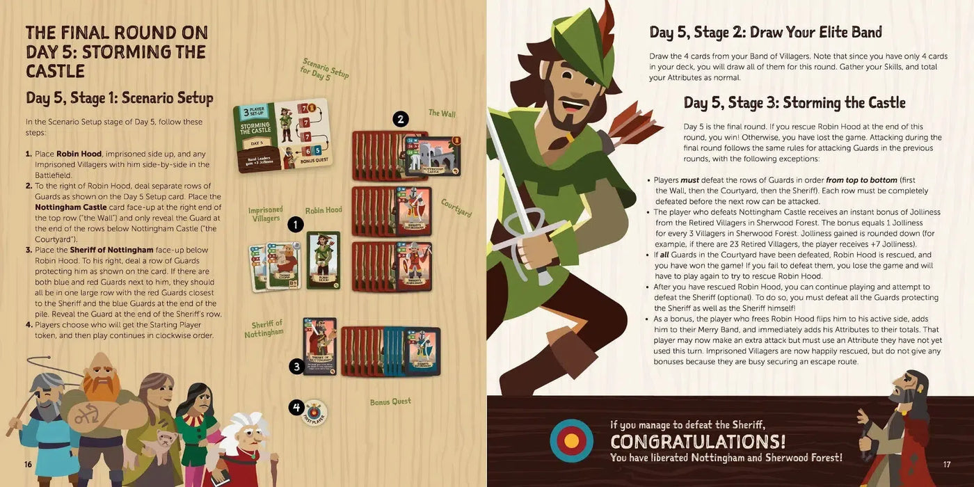 Rescuing Robin Hood - Cooperative Fantasy Board Game for Family, Adults & Children (1-5 Players, Ages 10+)