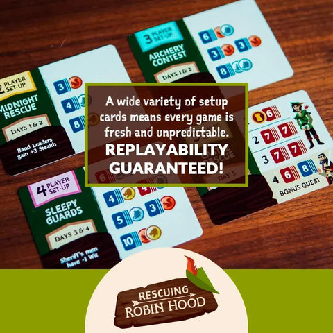 Rescuing Robin Hood - Cooperative Fantasy Board Game for Family, Adults & Children (1-5 Players, Ages 10+)