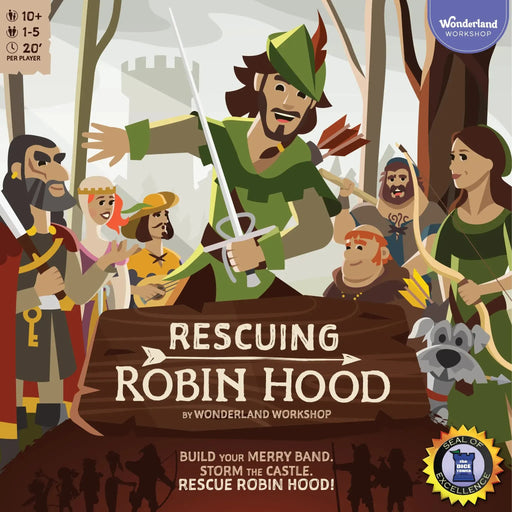 Rescuing Robin Hood - Cooperative Fantasy Board Game for Family, Adults & Children (1-5 Players, Ages 10+)