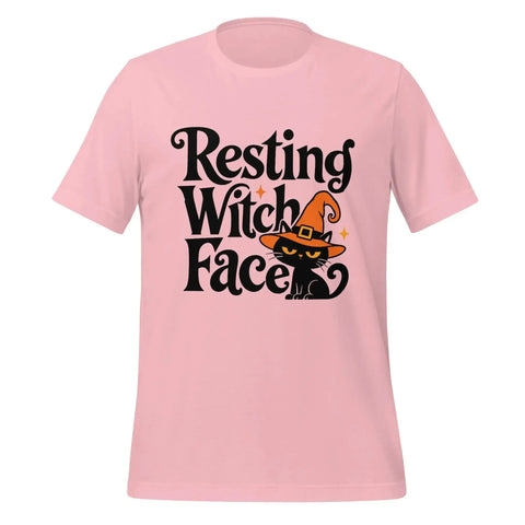 Resting Witch Face T-Shirt - Funny Halloween Black Cat Graphic Tee - Image 29