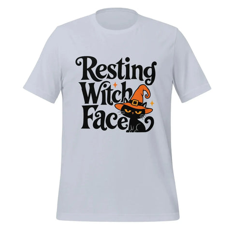 Resting Witch Face T-Shirt - Funny Halloween Black Cat Graphic Tee - Image 37