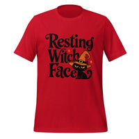 Resting Witch Face T-Shirt - Funny Halloween Black Cat Graphic Tee- Image 5