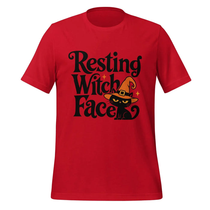 Resting Witch Face T-Shirt - Funny Halloween Black Cat Graphic Tee